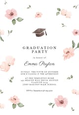 Cherry blossom - Invitación de Graduación